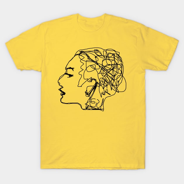 Face Draw T-Shirt by M_Mary